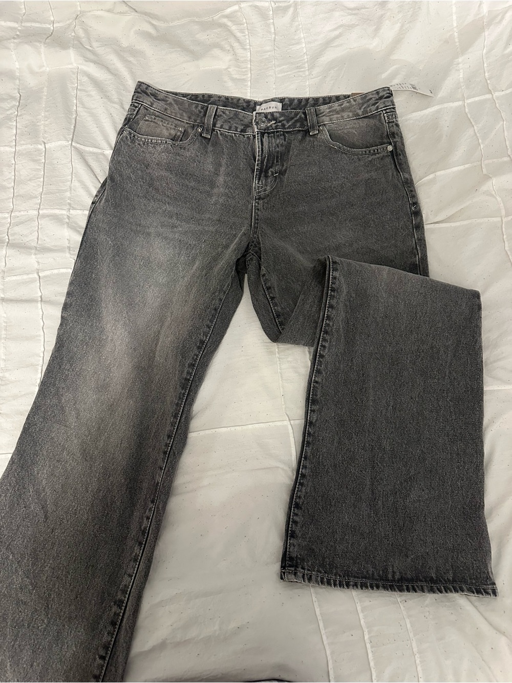 PacSun Women's Boot Cut Jeans - Washed Charcoal Gray